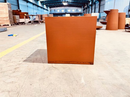 corten steel flowerpot corten steel flowerpot