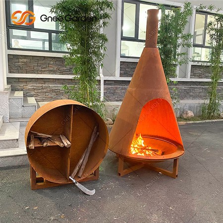 Popular corten steel metal cheminee fireplace accessories Popular corten steel metal cheminee fireplace accessories
