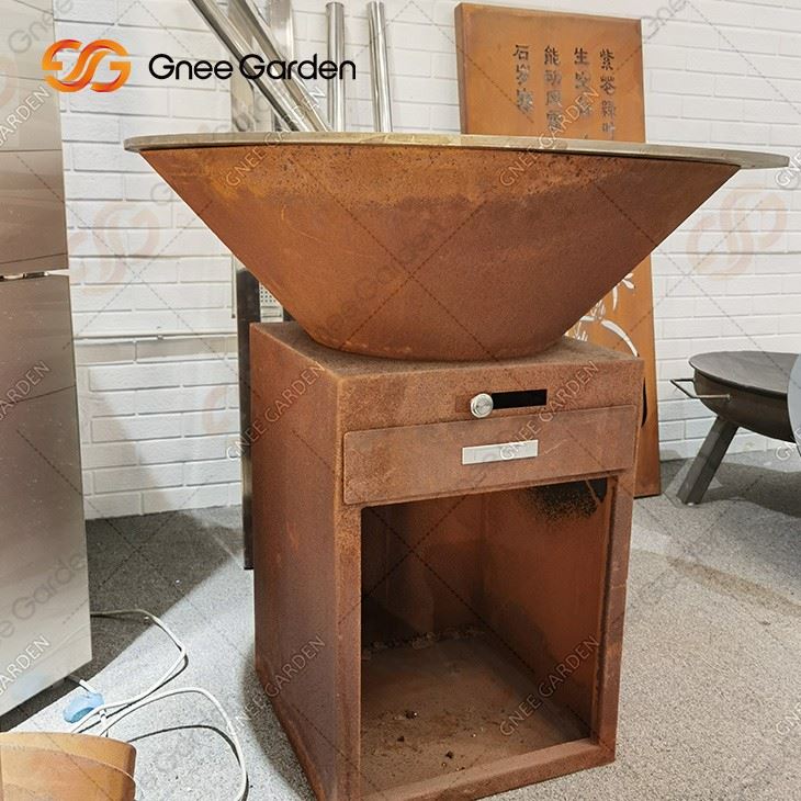 Corten Steel Bbq Grill Charcoal Bbq Corten Steel Bbq Outdoor