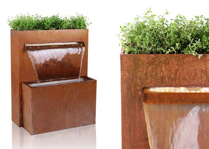 Corten Steel Water Feature Outdoor