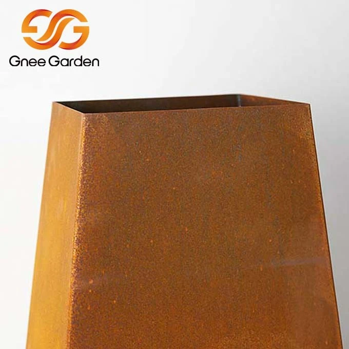 Corten wooden fireplace（1）
