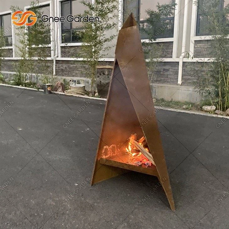 Outdoor Wood Burning Fireplace Fire Pits Garden Heater