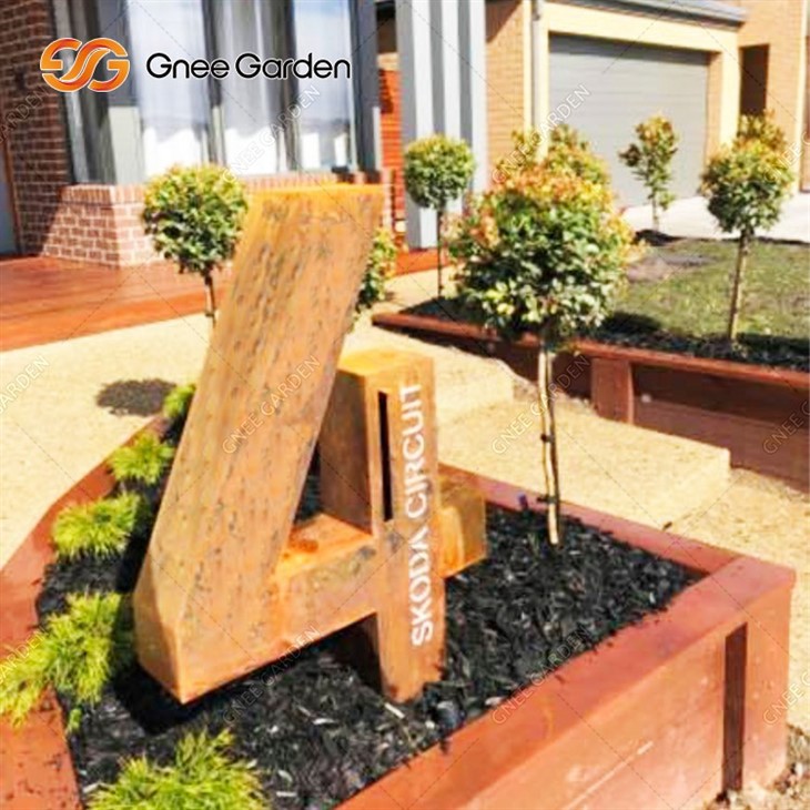 Residential Modern Outdoor Corten Steel Letter Box