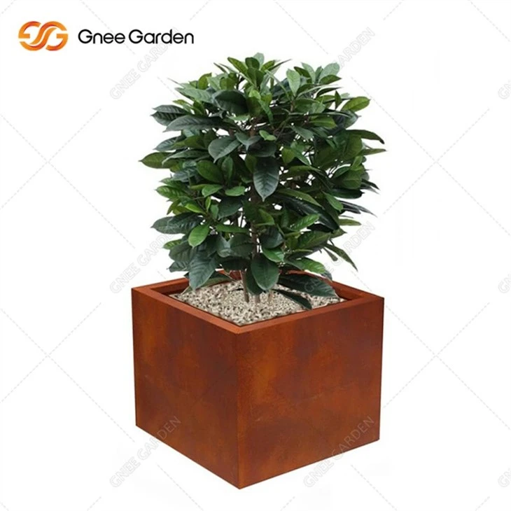 Rusty Corten Steel High Quantity Flowerpot