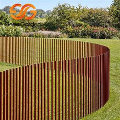 Tiang Pagar Logam Keluli Corten