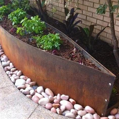 Corten Steel Raised Planter/Katil Taman Tepi Katil Segi Empat