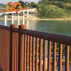 Tiang Pagar Logam Boleh Tanggal Keluli Corten