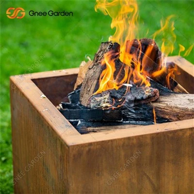 Corten Steel Metal Firepit