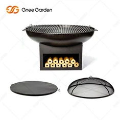 BBQ Mangkuk Api Luar Keluli Logam Boleh Diguna Semula