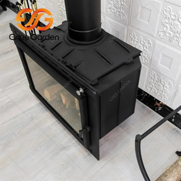 black cast iron electric fireplace