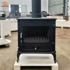 Perapian Dapur Pembakaran Kayu 8kw Cast Lron