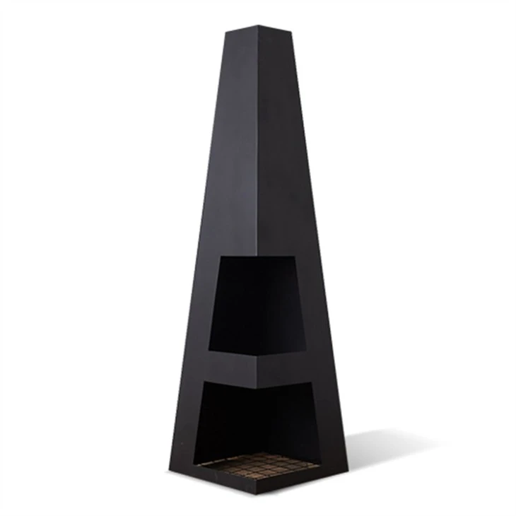 Wood Burning Outdoor Corten Steel Chimenea Fireplace