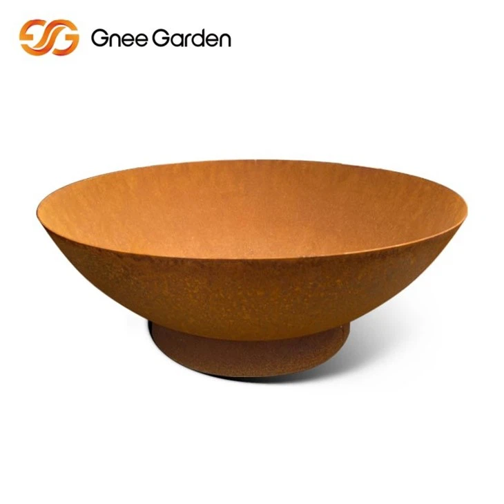 Corten Industrial Round Fire Pit Style​
