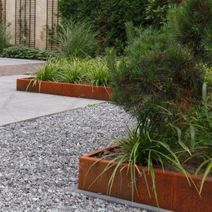 Rumah & Taman Metal Corten Steel Lawn Edgeing Garden Bed Rumput Sempadan