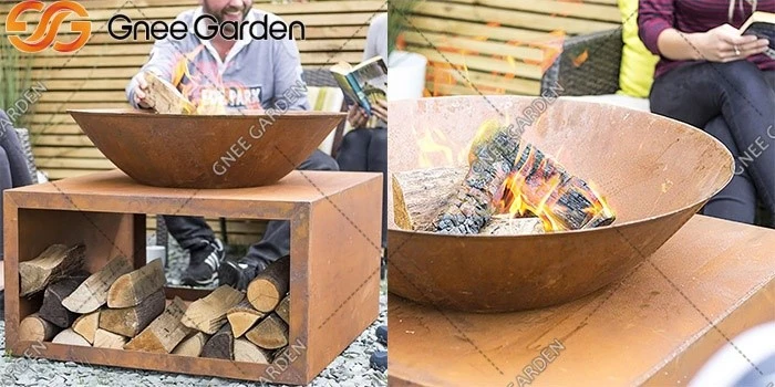 Corten steel fire bowl Corten steel fire bowl
