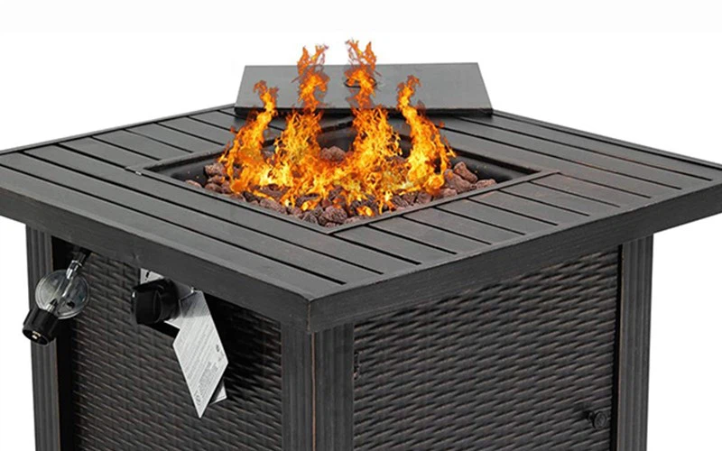 Steel Metal Outdoor Fire Pit Propane Fire Pit Table Steel Metal Outdoor Fire Pit Propane Fire Pit Table