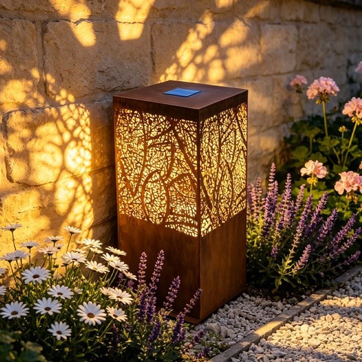 Kotak Lampu Luar Little Corten