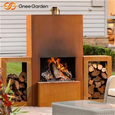 Corten Steel Surround Burning Burning Surround