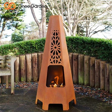 Perapian tahan api luaran Corten Steel
