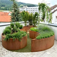 Jualan Panas Amerika Eropah Popular Taman Hiasan Tepi Sempadan Landskap Logam Tepi Rumput